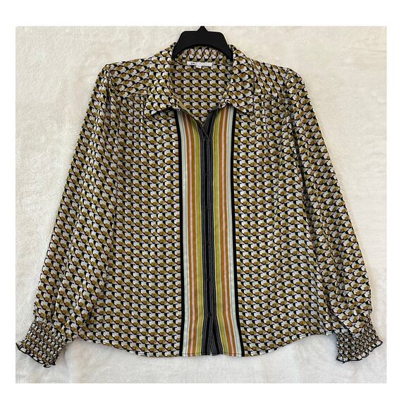DR2 Daniel Rainn Abstract Hipster Button Shirt XL Retro - Picture 1 of 10